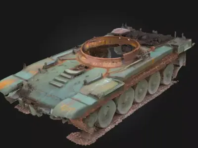 Rusting Remnants  Echoes of a Forgotten Past 3D model