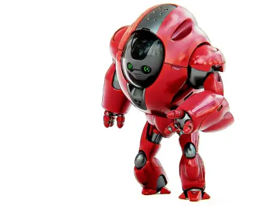 ASTRONAUT BOTV-2000 B Rigged for Unreal Engine - Unity - MIXAMO 3D model