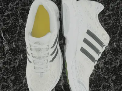 ADIDAS 3D SHOES - WHITE  Low-poly 3D model