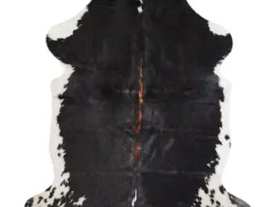 Black and White Cowhide Rug A27230 3D model