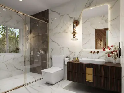 Bathroom Design Blender File 3D model