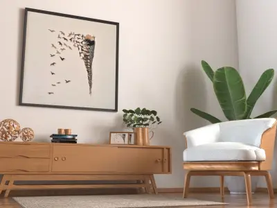 Interior  Living room 3D Model 3D model