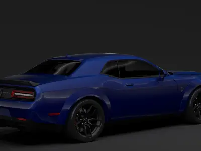 Dodge Challenger SRT Hellcat Widebody LC 2020 3D model