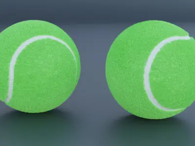 Tennis Ball 3D model 14