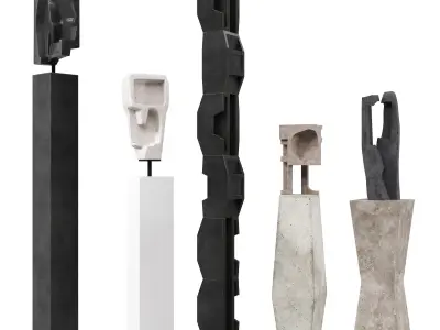 An Te Liu Sculptures 3D model