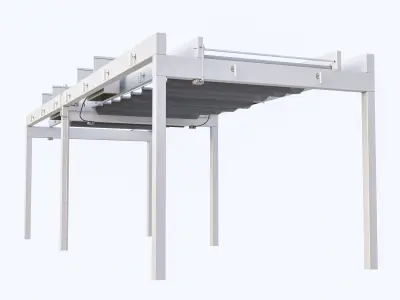 Motorized Pergola Low-poly 3D model