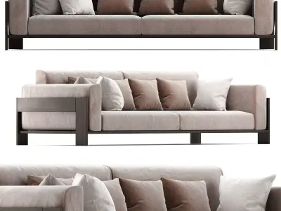 Knoll Bastiano Sofa 3d model Low-poly 3D model