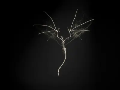 Dragon 11 Wyvern UE4 Low-poly 3D model