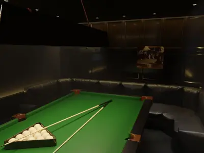 Billiard Room 3D Set 3D model