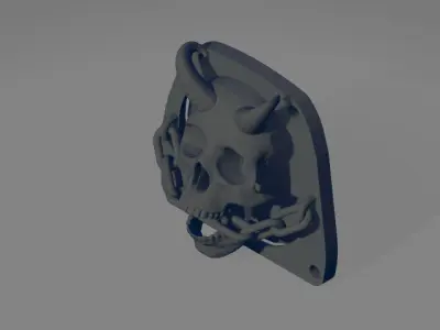 Speaker enclosure for Harley Davidson front lowers - horned 3D print model