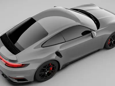 Porsche 911 Turbo S 2022 3D model