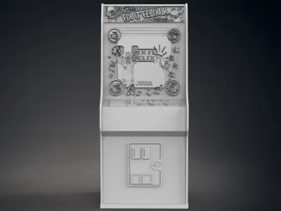 Fix It Felix Jr Arcade Cabinet with Lithophane 3D print model