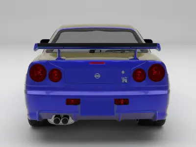 Nissan GTR R34 3D model