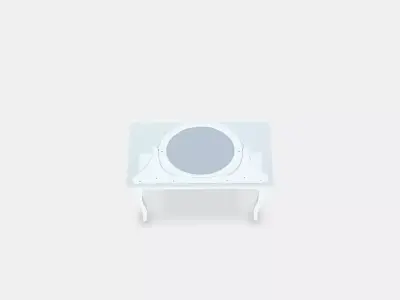 HEMNES Dressing table with mirror Low-poly 3D model