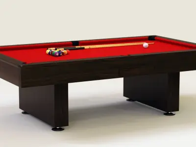 Pool Table 8foot 3D model