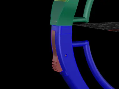 Bracelet jewellery 3d wax resine projet model 3D print model 4 3D print model