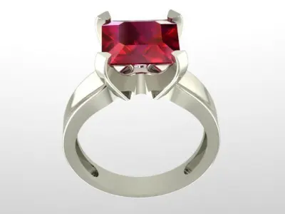 diamond rings for women 3D print model