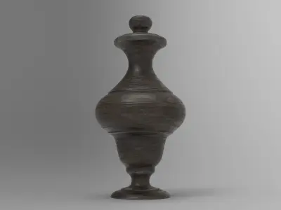 Nuft Vase Low-poly 3D model