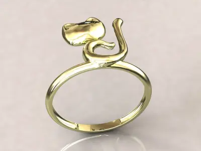 cat ring 3  3D print model