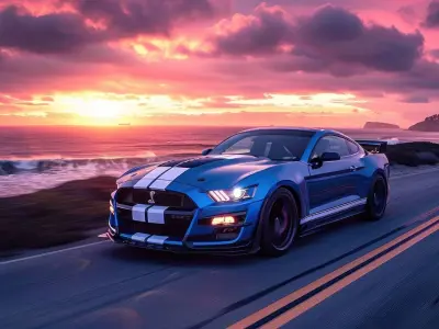  Ford mustang shelby gt500 3D model