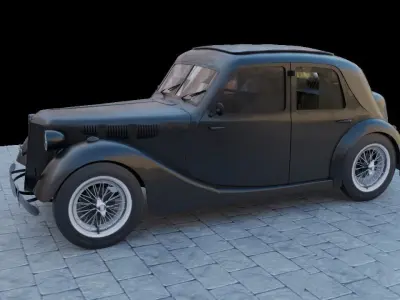 Renault Celtaquatre Low-poly 3D model