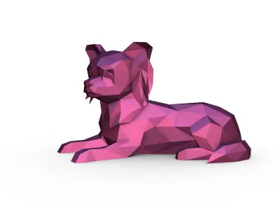 long haired chihuahua 3D print model