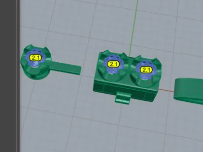 4pt Gem Or Diamond Tennis Bracelet 3D print model
