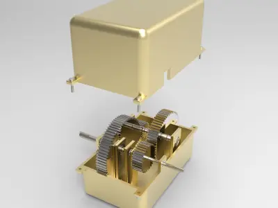 Small Gearbox 3D print model