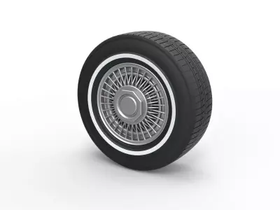 Wire wheel 3 Scale 1 to 10 3D print model