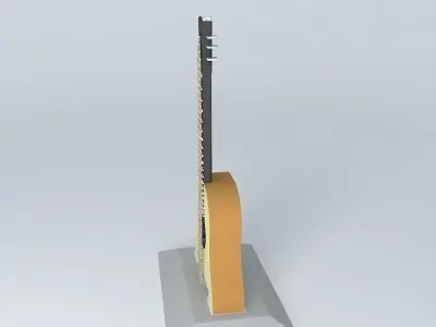 The Guitar Tower Free 3D model