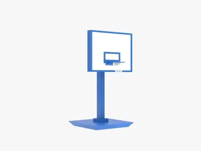 Basketball Hoop Low-poly 3D model