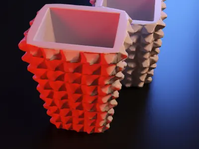 Vase cubic  3D print model