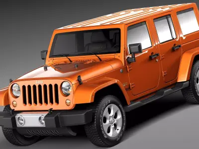 Jeep Wrangler Unlimited Sahara 2013 3D model