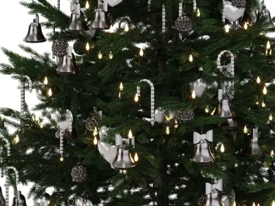  Christmas tree 12 Low-poly 3D model