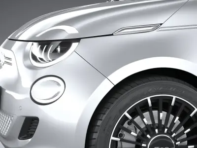 Fiat 500 2021 3D model