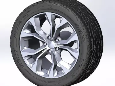 Wheel style 451 20inch for scale model  3D print model