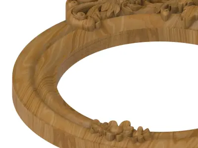 Carved picture frame STL 3D model 31