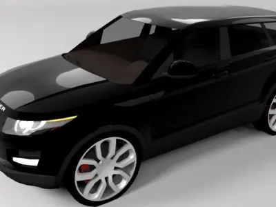 RANGE ROVER EVOQUE LOWPOLY Low-poly 3D model