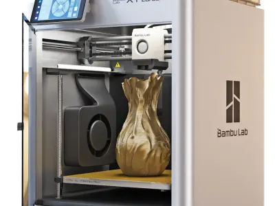 3D printer BambuLab X1 Carbon AMS 3D model