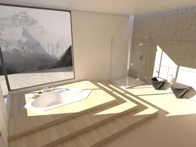 Bathroom 04 VR-ready Low-poly 3D model