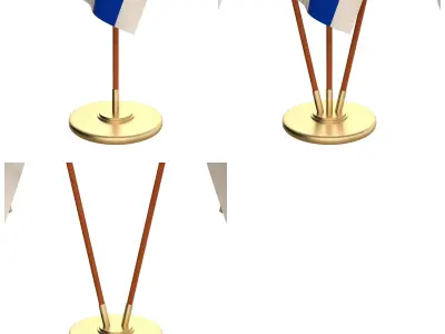 Israel Flag Pack 3D model
