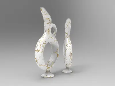 Bera Vase Low-poly 3D model