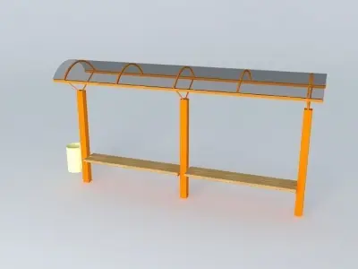 Bus stop  Free 3D model
