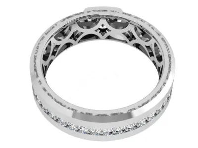 Channel Setting Band Ring 4417 3D print model