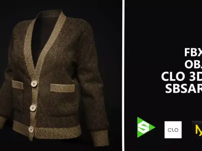 Sweater Marvelous Designer Material 3D model