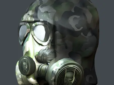 Helmet 3d model military combat Military Low-poly Low-poly 3D model 87
