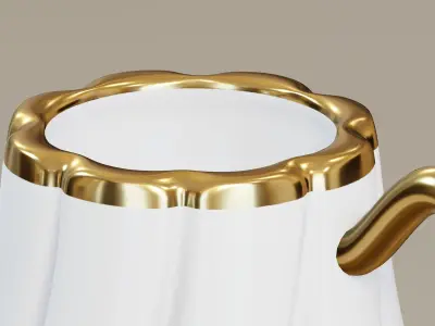 Turkish Porcelain Coffee Cup 3D model