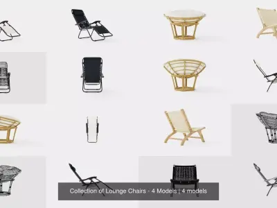 Collection of Lounge Chairs - 4 Models