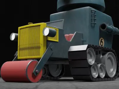 Crazy Car- Army Surplus Special 3D model