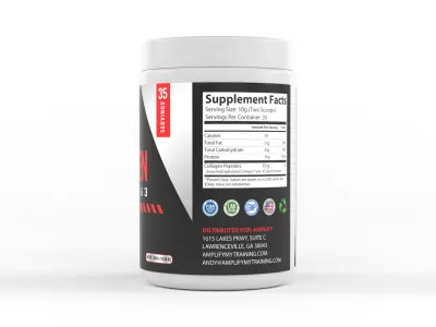 Protein Powder 3D model